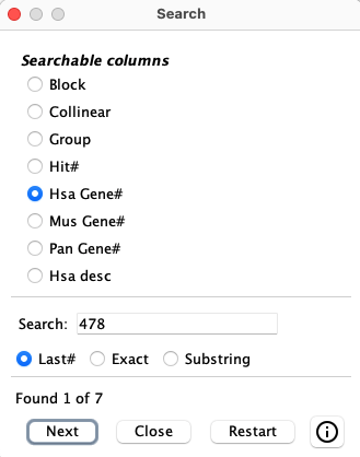 Query search