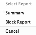 report menu