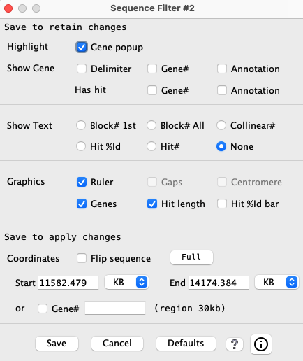 sequence filter